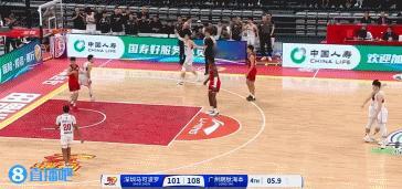 郭艾伦在今天迎来加盟广州男篮后的最强一战，他不仅贡献全队最高的25分和7次助攻，