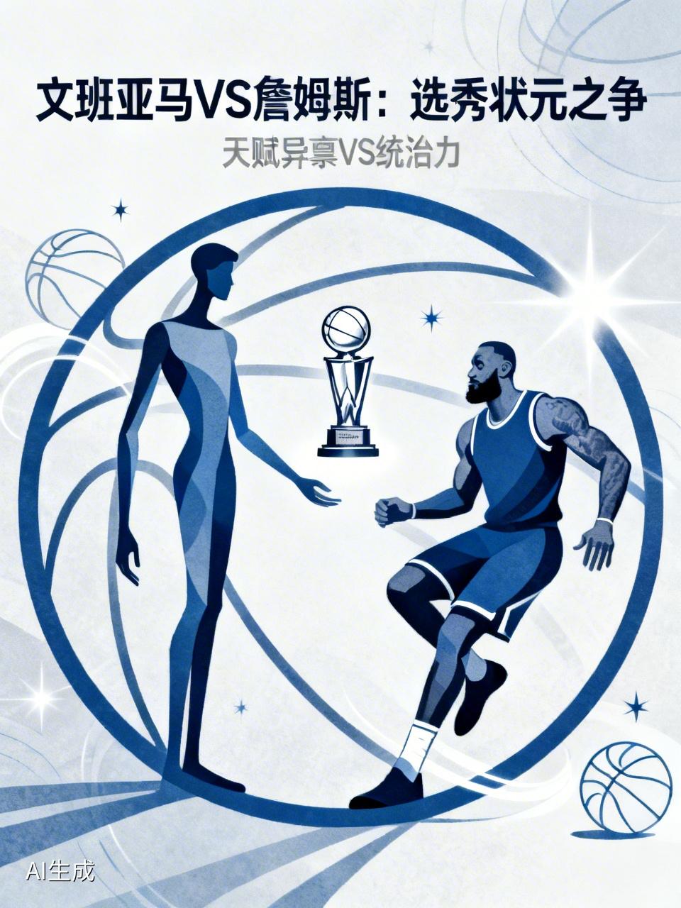 要是文班亚马和詹姆斯同期参加选秀，状元签应该给谁？文班亚马天赋异禀，身高臂长技术