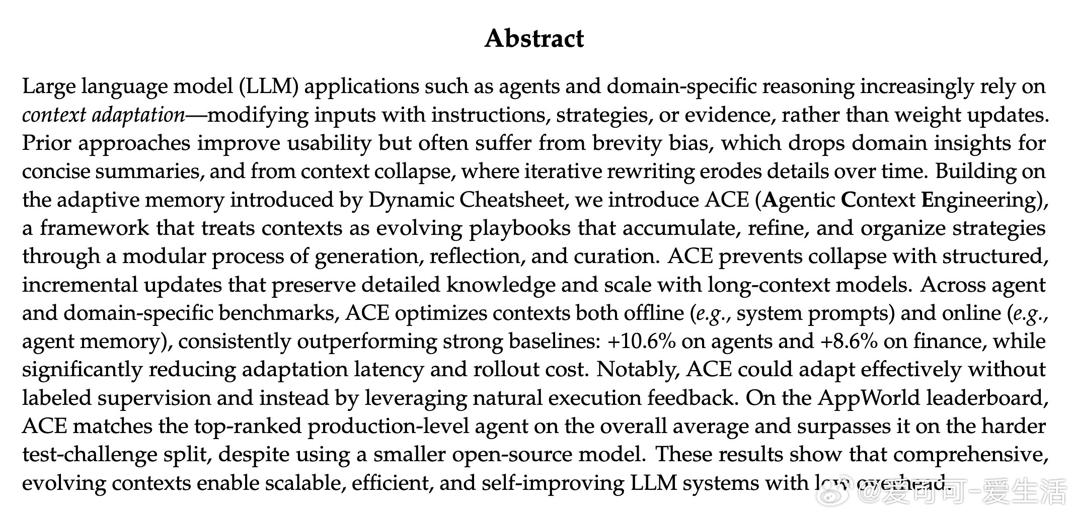 [LG]《Agentic Context Engineering: Evolvi