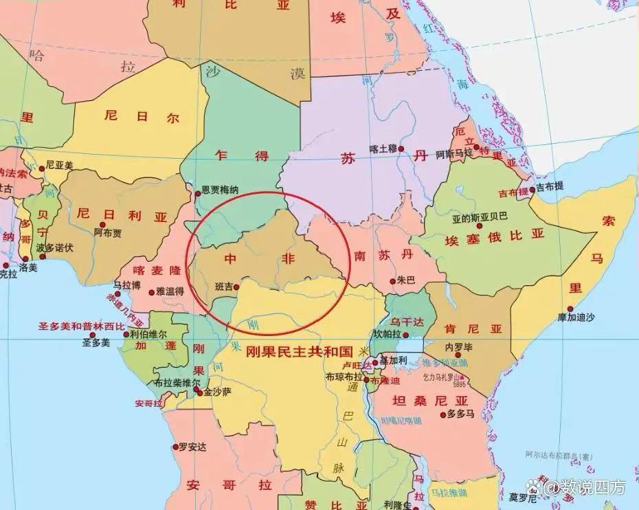 中非为什么这么穷？中非位于非洲的中部，这里是住的中心这里的矿产资源非常丰富，而且