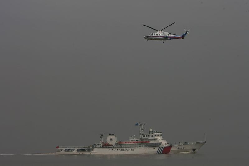 女海警喊话台舰船请用中文交流 看到