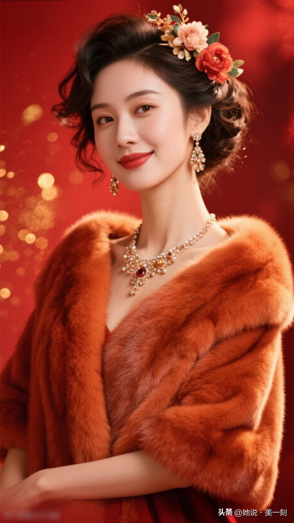 优雅红毯造型，惊艳的复古妆容，尽显东方美！清新脱俗的女孩子是什么样子的呀