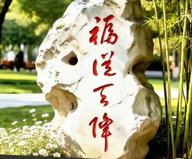这石碑上的四个字，我只认识第一个“福”，其他的字不认识，有认识的朋友给指导一下，