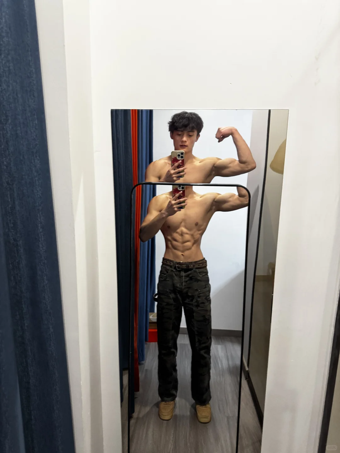 不敢在健身房脱
