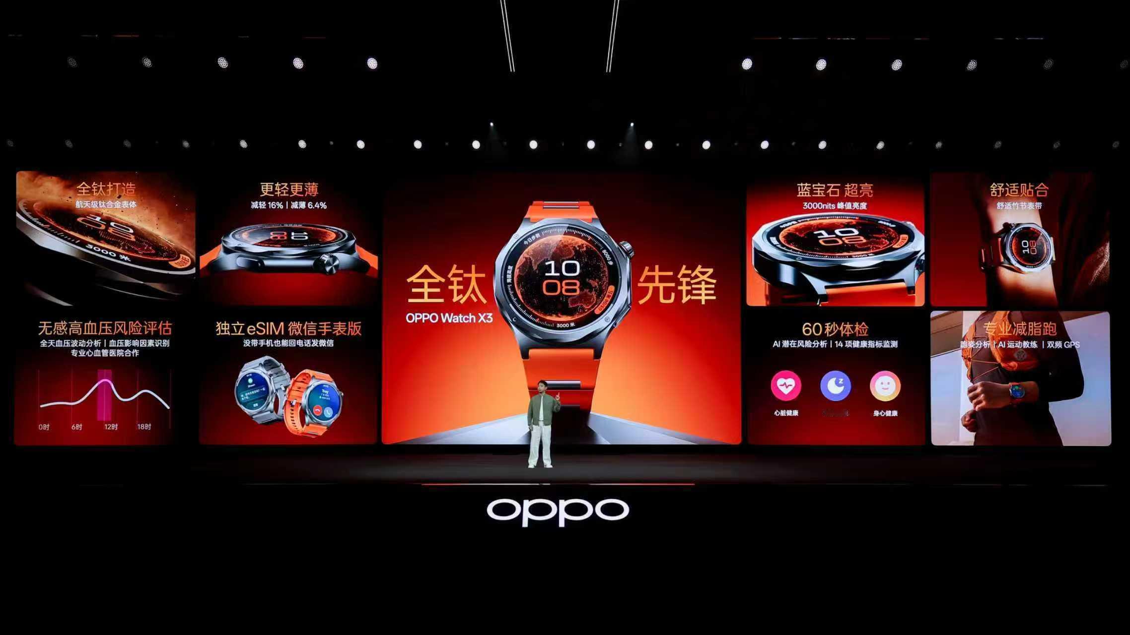 这就是OPPO Watch X3 新一代安卓表皇OPPO Watch X3 ，全