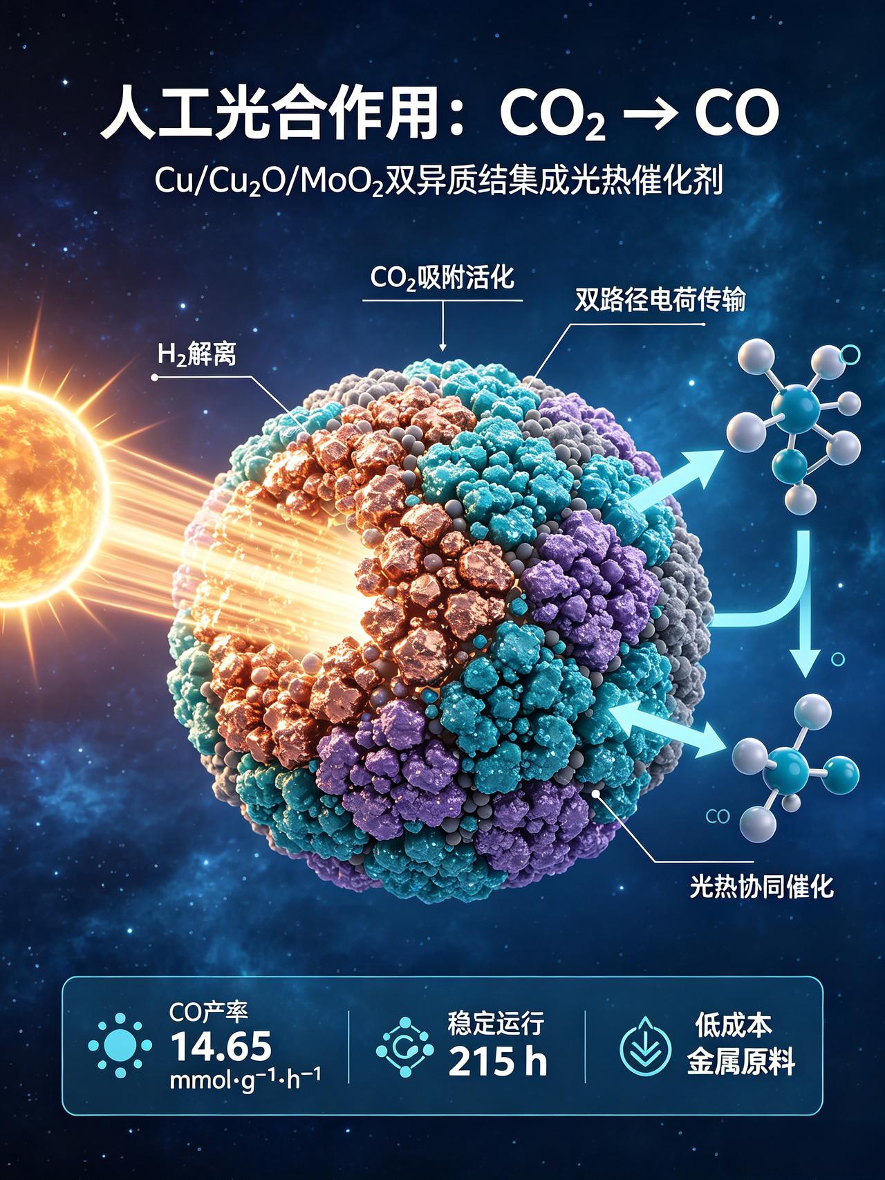 人类一直想模仿植物光合作用，把温室气体二氧化碳变废为宝。过去这项技术长期卡在一个