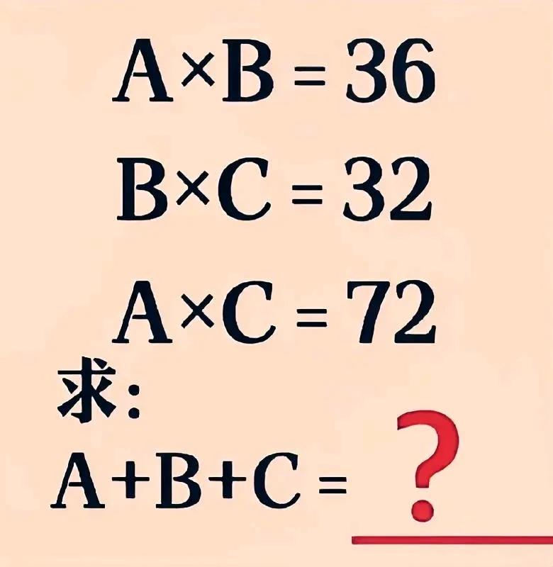 “会做的寥寥无几！”有人说超纲了！这是一道小学数学竞赛题：三个方程，咋求三个未知