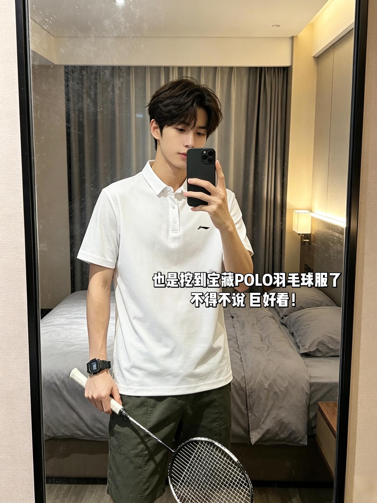 也是挖到宝藏POLO羽毛球服了
不得不说 巨好看！