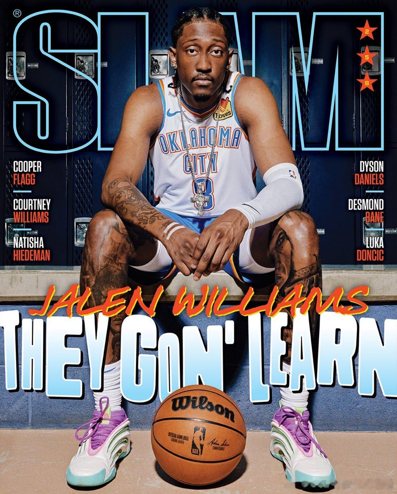 NBA[超话]  杰伦·威廉姆斯登上《SLAM》杂志封面 ​​​