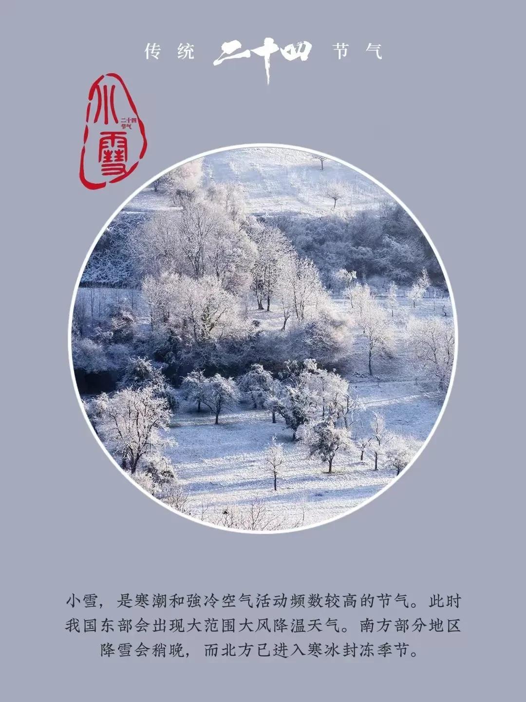 小雪，一个富有诗意的节气，它如同一幅细腻的画卷缓缓展开，在这个画卷中，有秋天的落