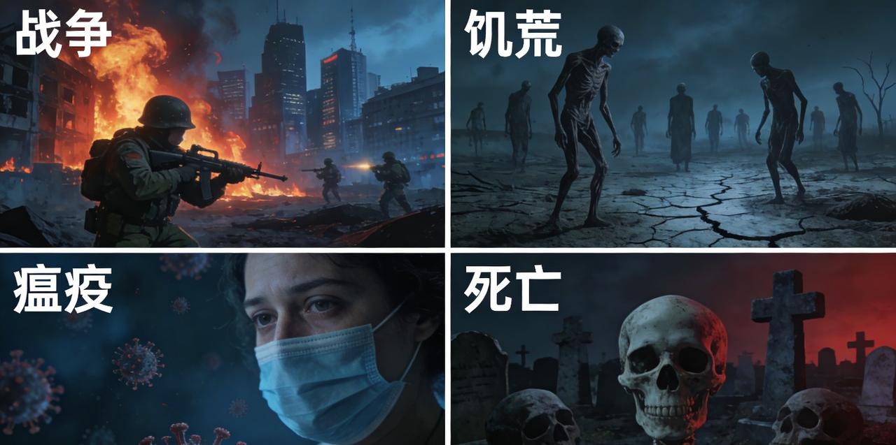 战争、饥荒、瘟疫、死亡，哪个带来的恐惧更深重？