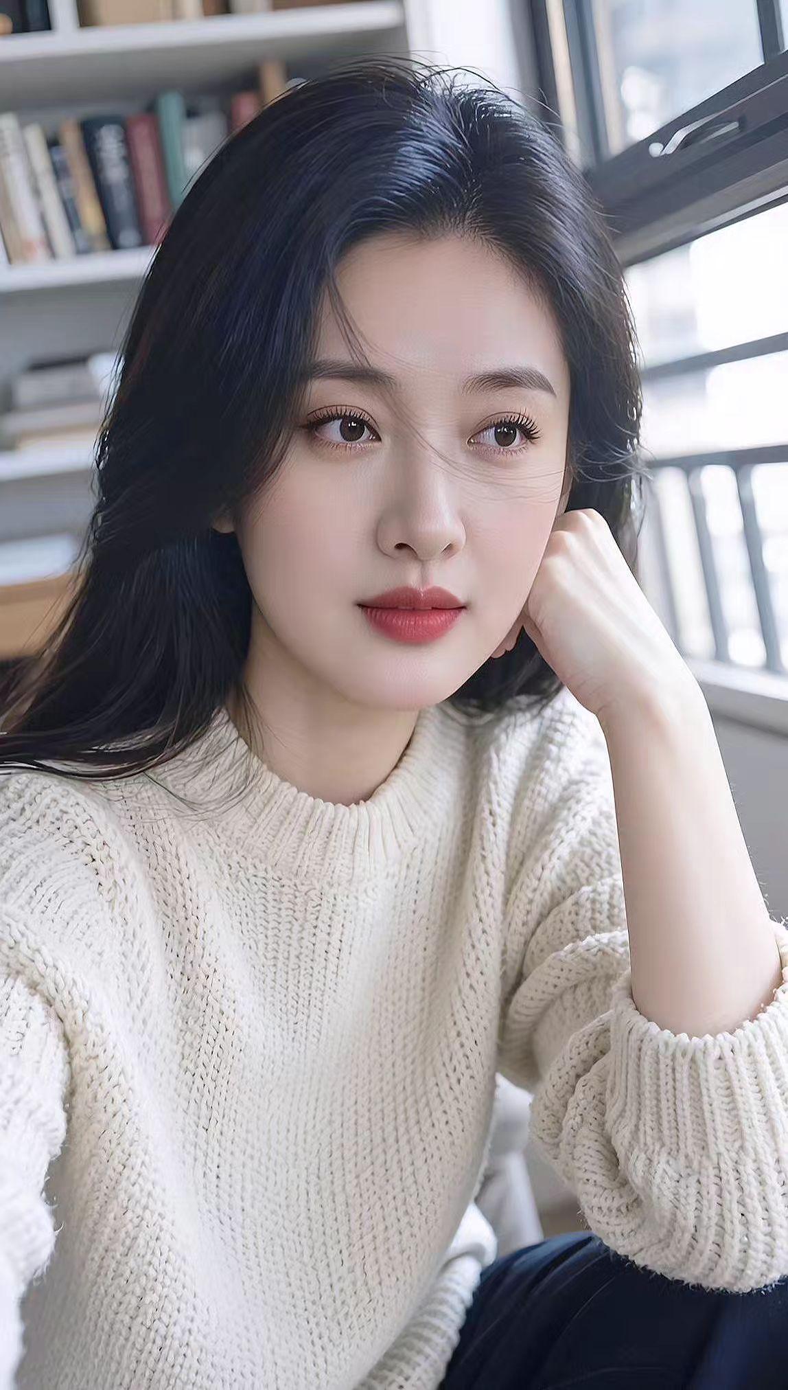 AI毛衣生活照 抖音ai创作 这么诚实的姑娘不好找 ai柔雅娴静写真 可甜可酷可