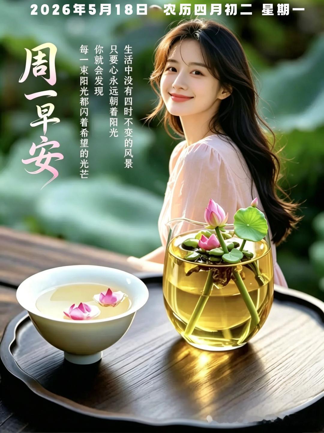 人和人相互帮扶，生活便少些难处；💕心和心彼此包容，日子就简单知足。🌅常记他人