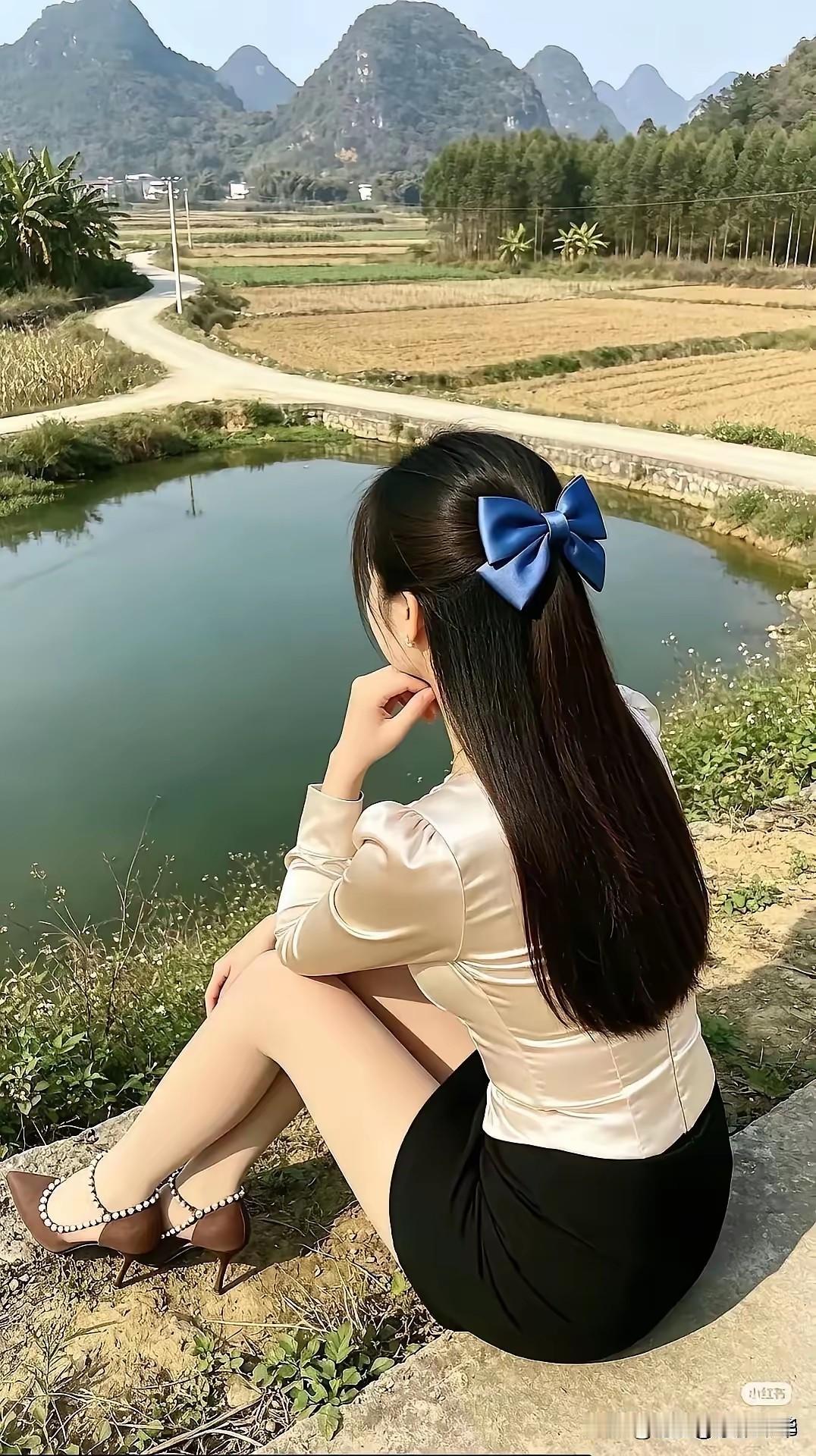 嘿，大妹子，转过身子让大家看看呗，一个人在那里闷气干啥呢？
     我有一种预