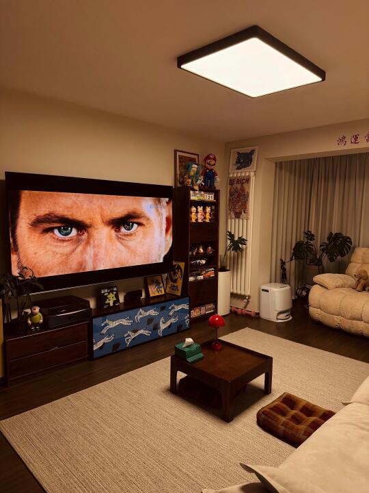 有自己的小家真好，在家实现私人影院～