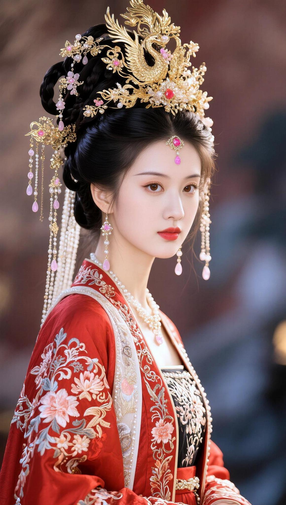 AI凤袍美人图 随变ai随便玩