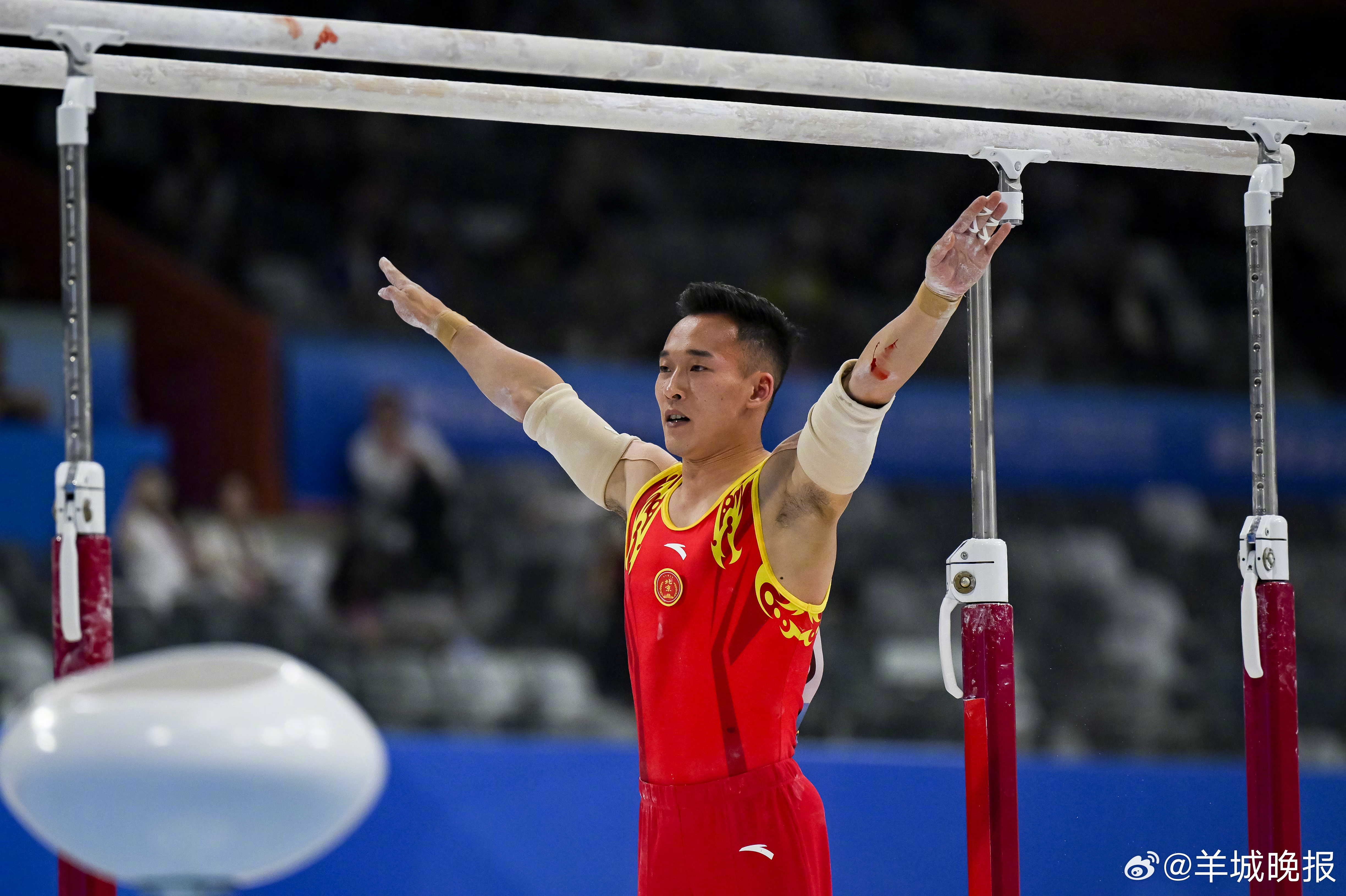 【】11月14日晚，十五运会体操男子“全能王”诞生！经过三小时比拼，世界体操锦标