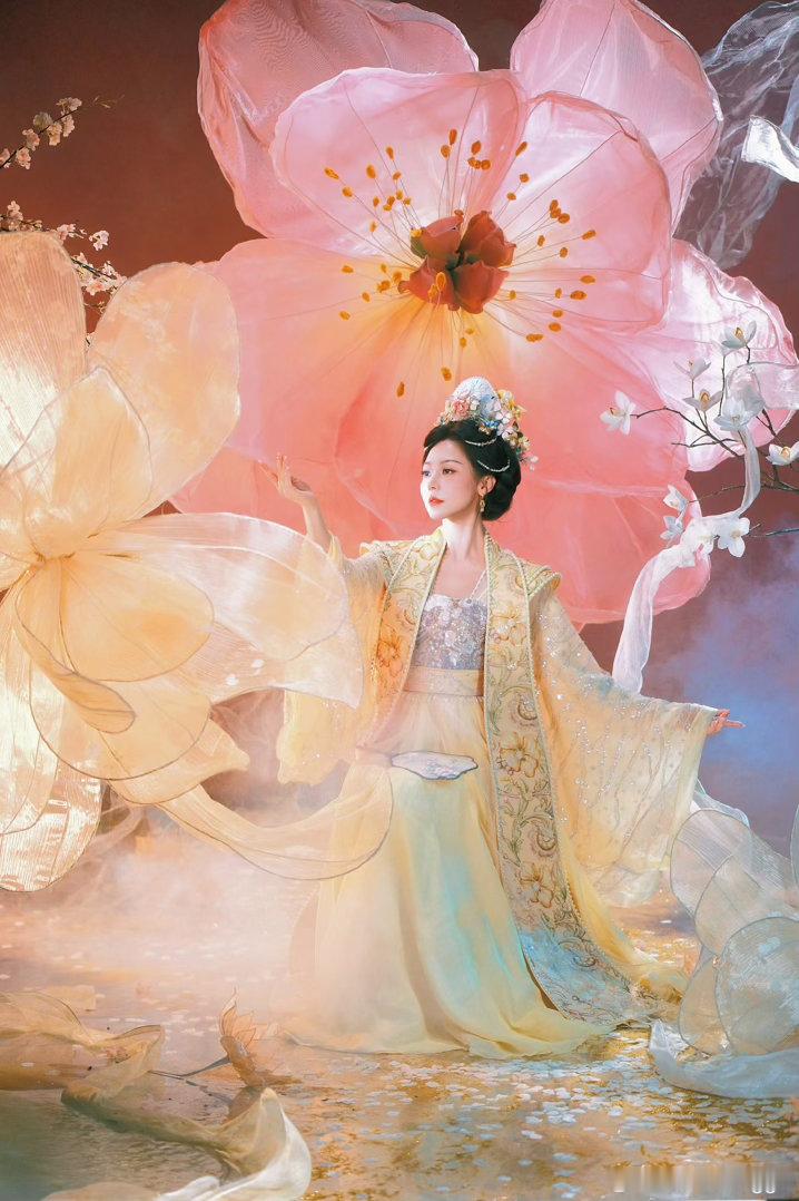 这才是素锦该有的样子黄梦莹鎏金花神造型黄梦莹鎏金花神造型🈶姐姐完全是真话神来的