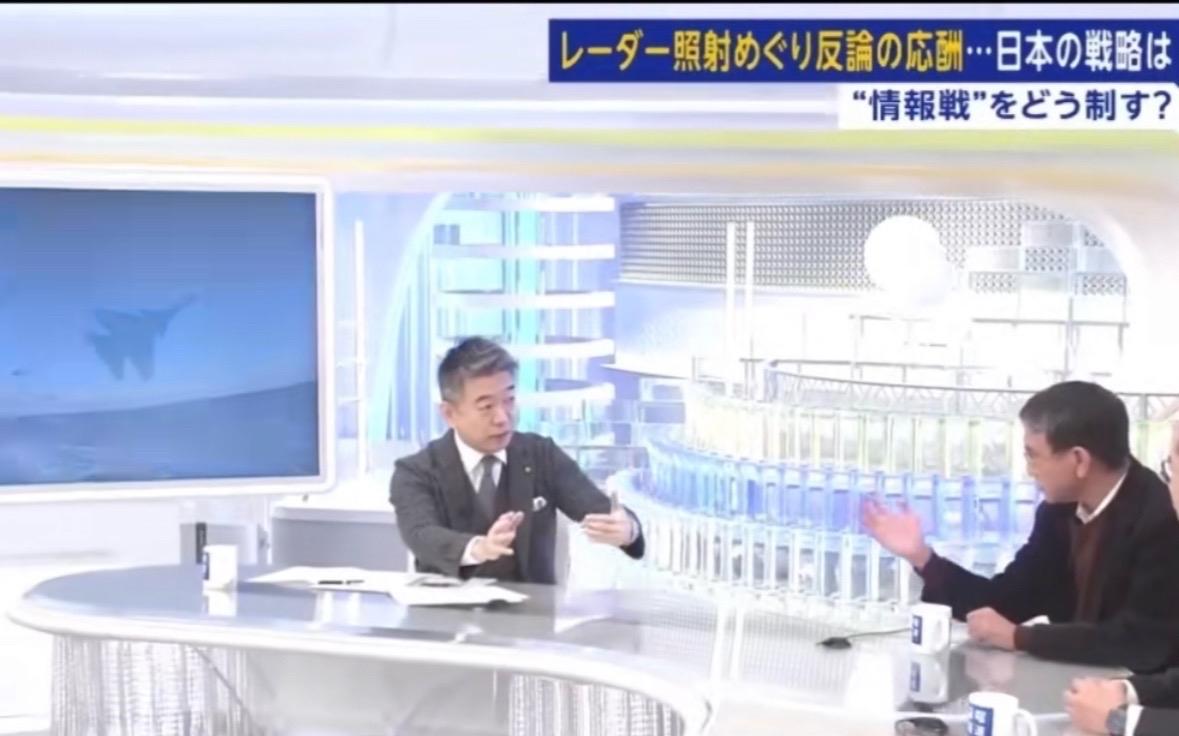 在一个电视节目上日本维新会的创党元老桥下彻和原外务相防卫相河野太郎正面对干了起来