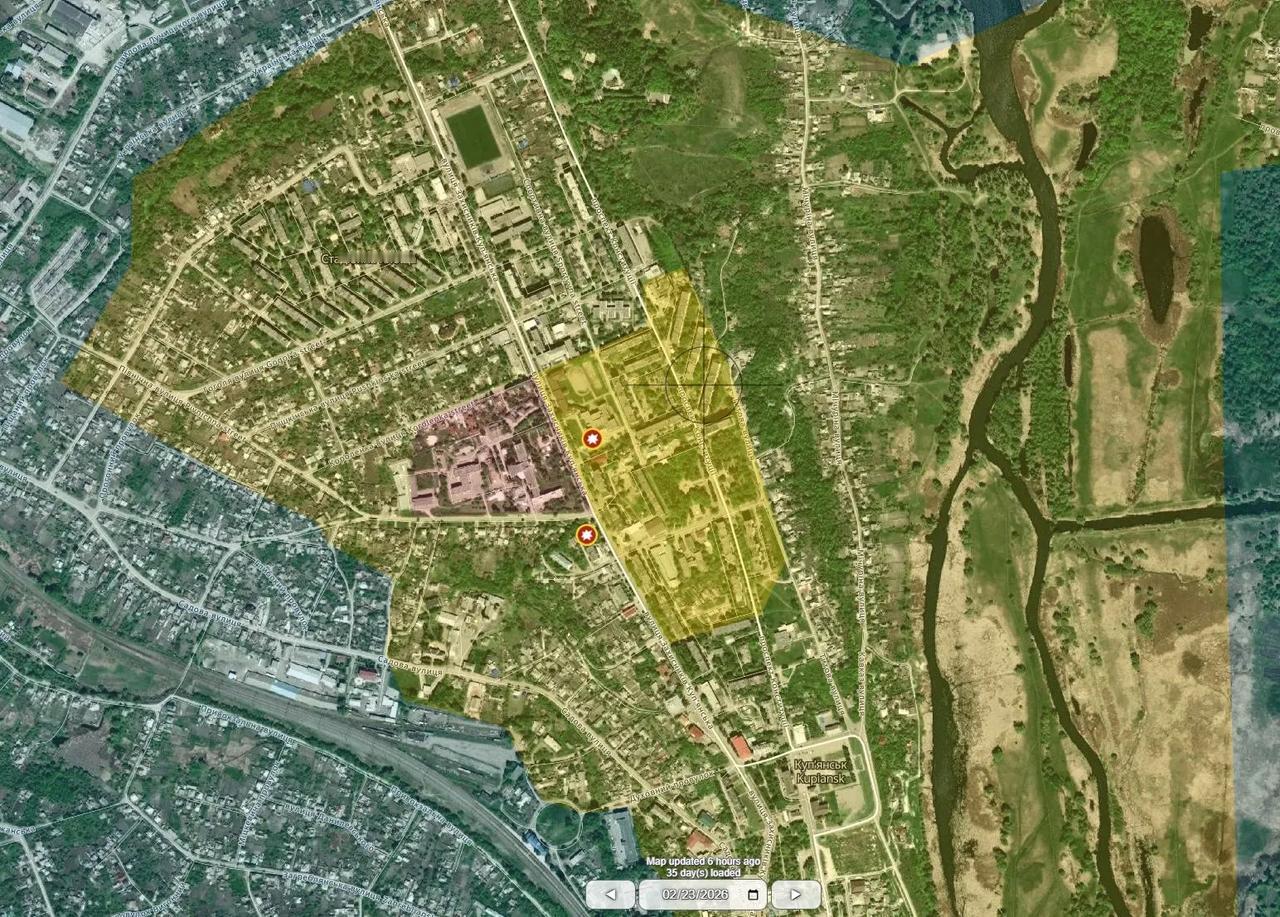 俄西部集团军拼死反攻库皮扬斯克，有进展，但有限。1图黄色区是新清理