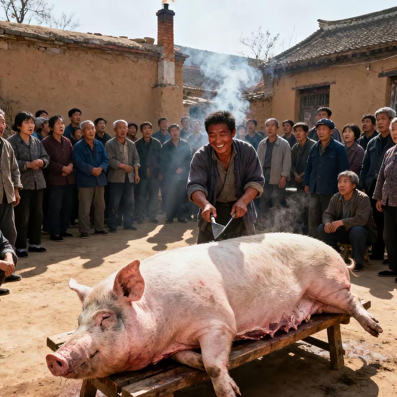 杀头660斤的猪，竟杀出个“黄金疙瘩”！山东老乡养了三年的“心头肉”，一刀下去直