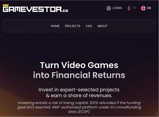 【玩家变股东？众筹平台Gamevestor从”买游戏”变”投游戏”，分红最长5年