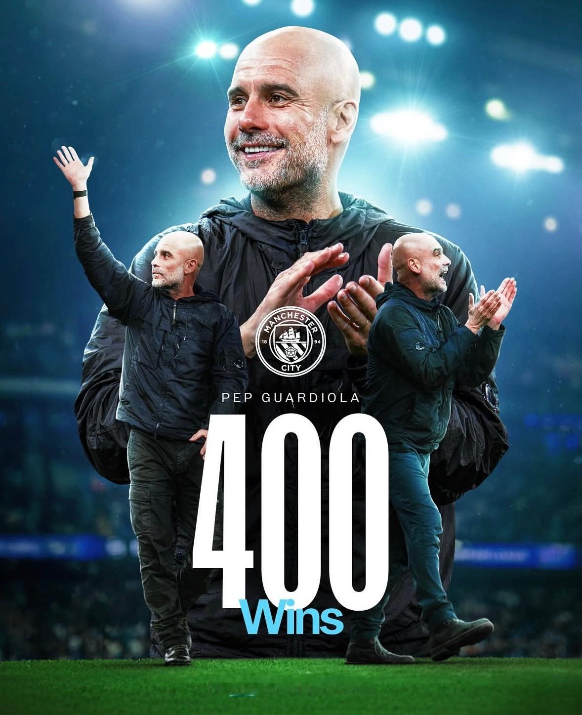 2:0战胜加拉塔萨雷的比赛是瓜帅带领曼城取得的第400场胜利，用了569场📝 