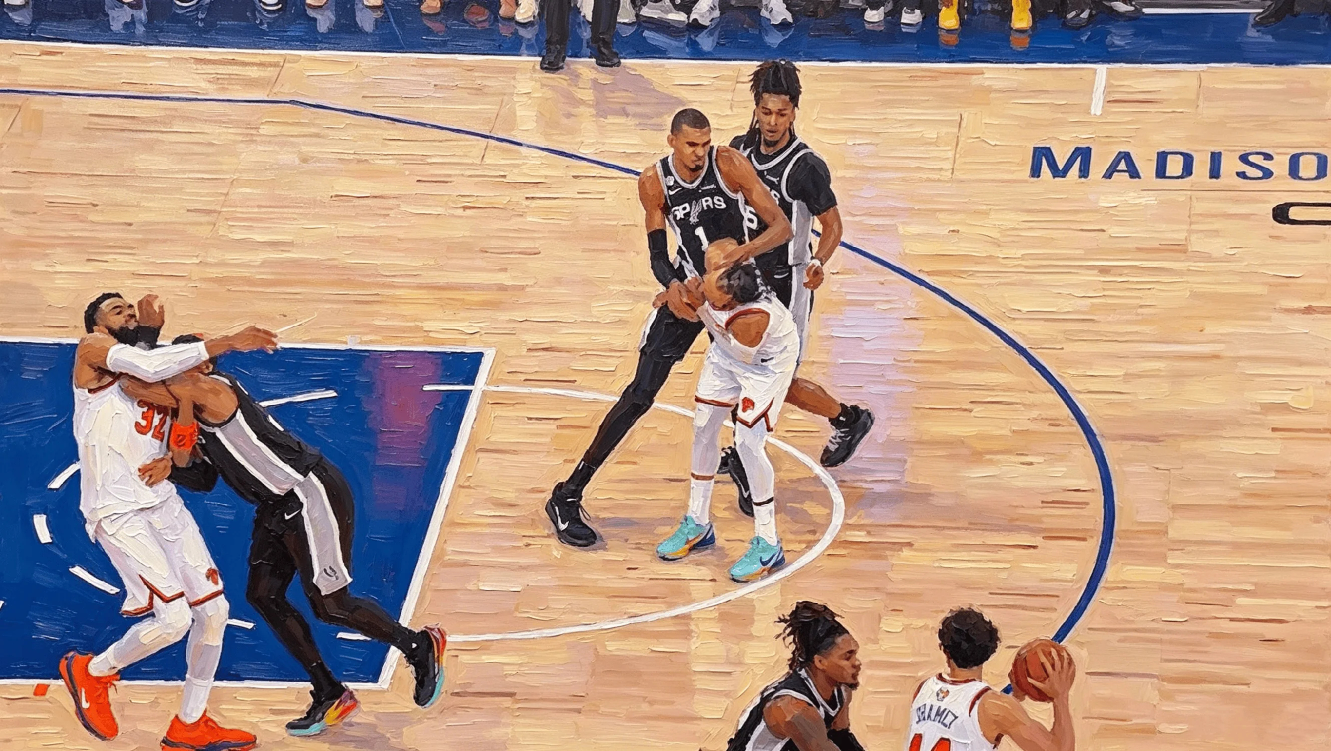 沙美特：队友为什么不过来接球啊？马刺1比2尼克斯nba总决赛马刺vs尼克斯