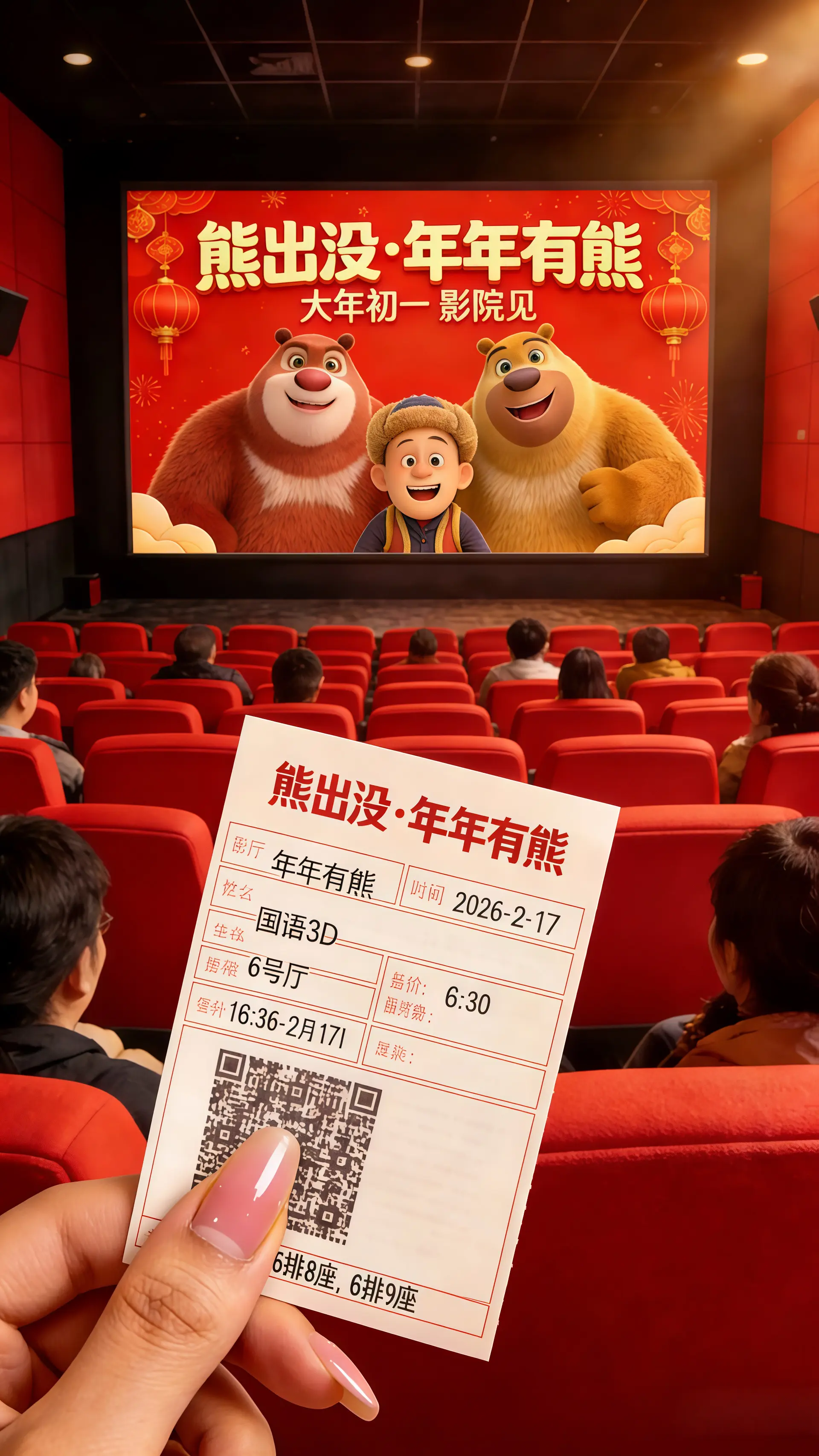 年年有熊电影票。