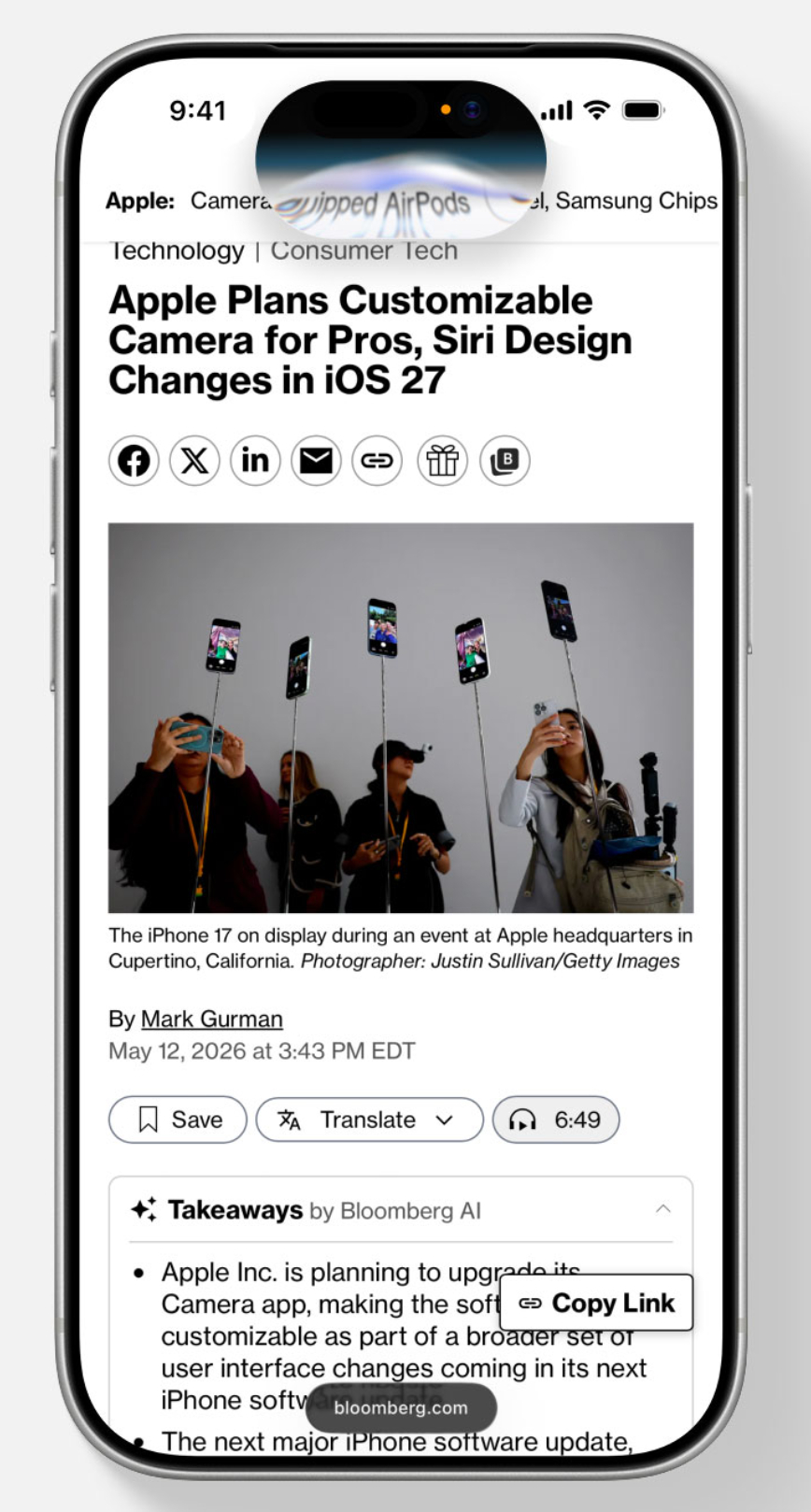 iOS27 渲染图曝光iOS27全新Siri界面曝光 iOS27 的siri从灵