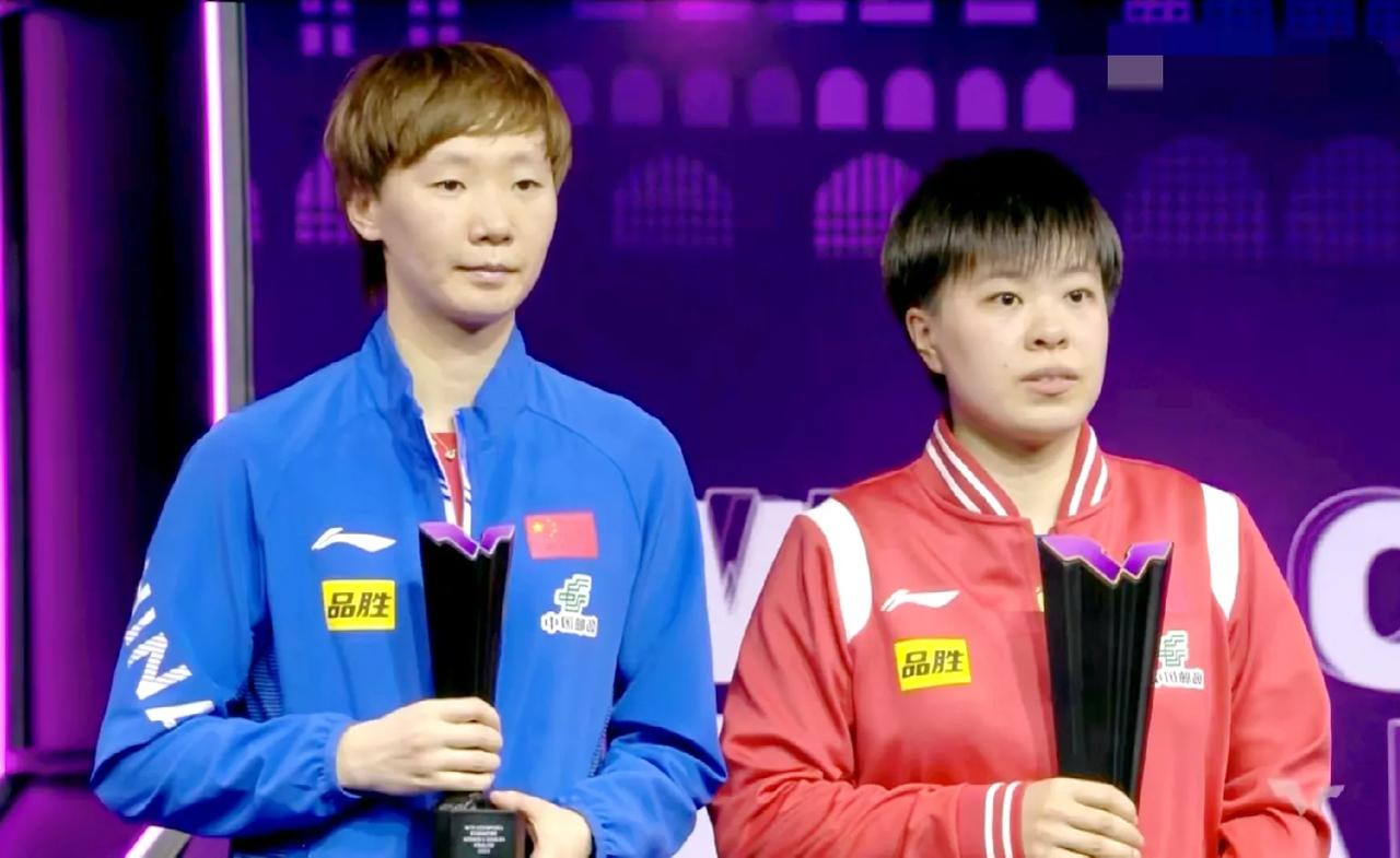 王艺迪夺冠，王曼昱亚军！
#WTT法兰克福冠军赛2023# 女单决赛，王艺迪4-