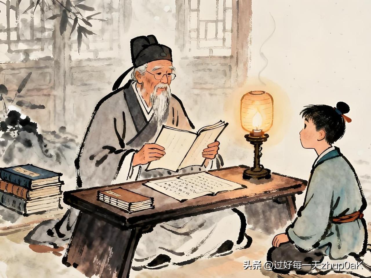 《冬夜读书示子聿》
——宋.陆游
古人学问无遗力，
少壮工夫老始成。
纸上得来终