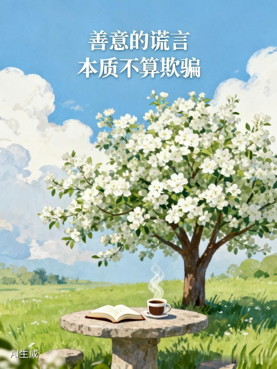 我认为善意的谎言本质并非欺骗。它与恶意欺诈截然不同。恶意欺诈损人利己，会使社会道