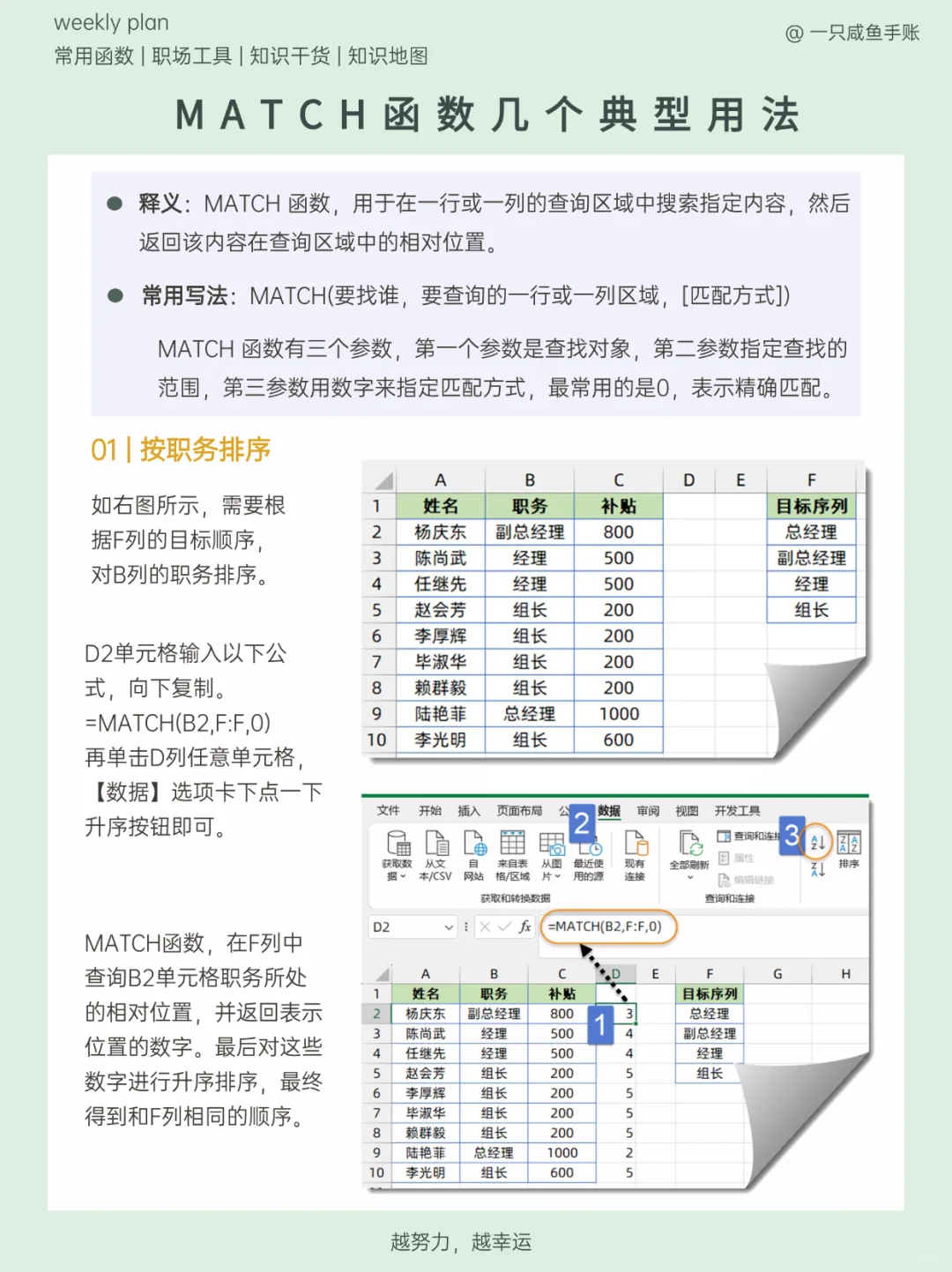 Excel技巧｜用MATCH函数秒查数据，一学就会‼️