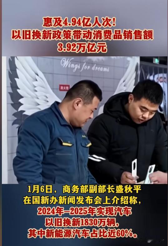 4.94亿人已受益！以旧换新不只是省钱，还有你没想到的惊喜
以为以旧换新只是商家