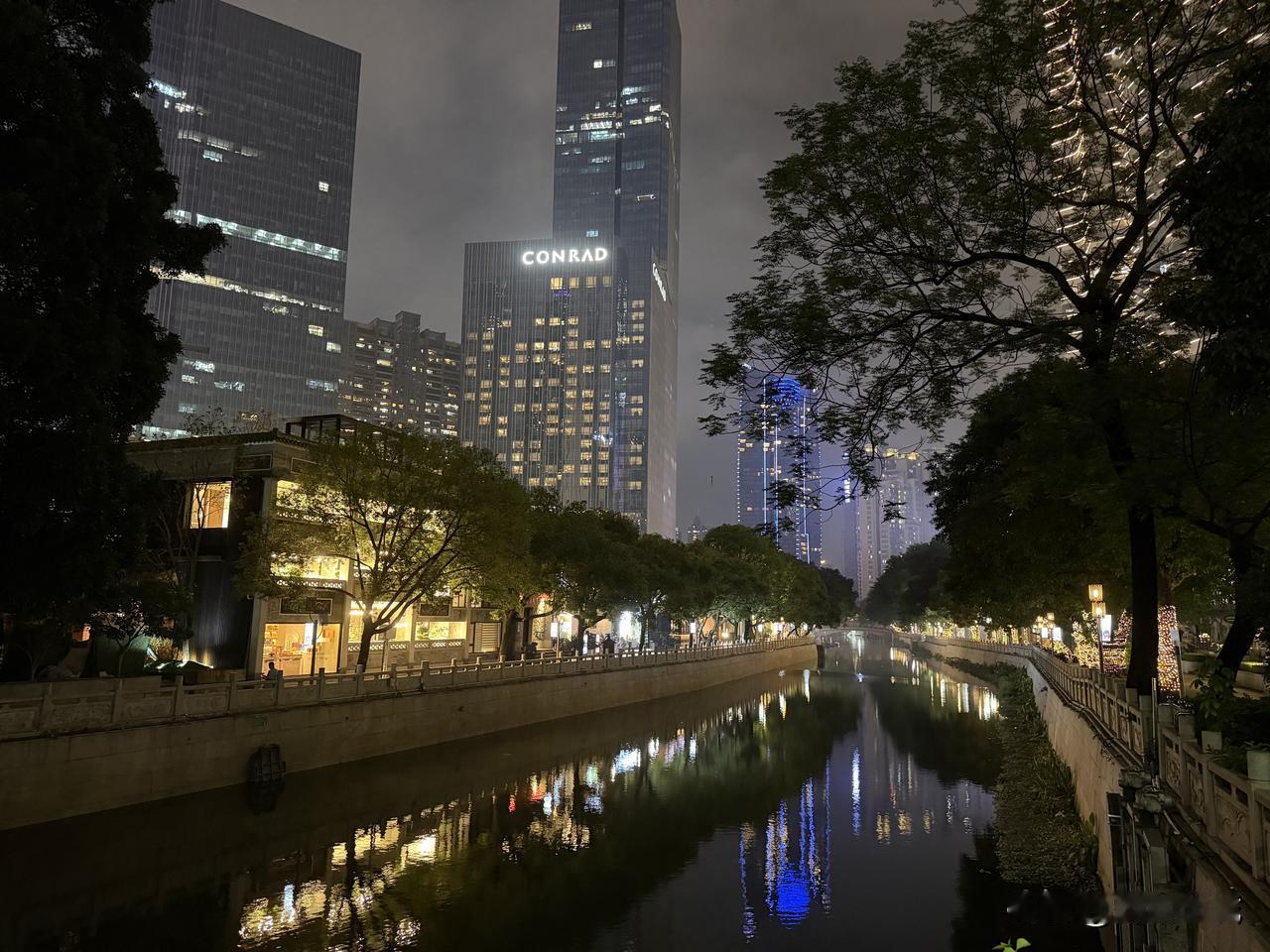 手机随手拍原创图片猎德河涌