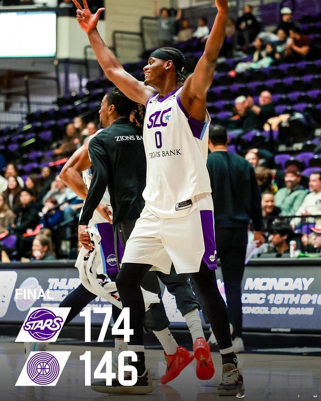 开拓者下属G联盟撕裂之城混音今天被对手盐湖城星轰出174分脸都不要了杨瀚森又被召