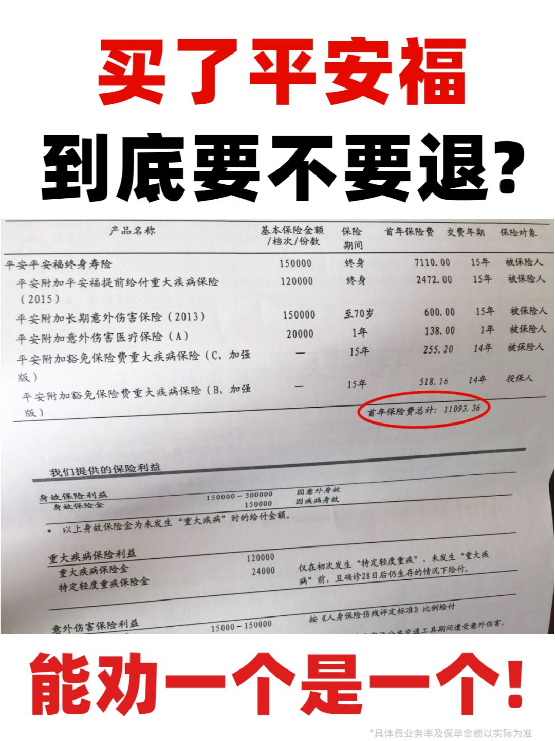 平安福别乱退‼这样处理少亏几十万