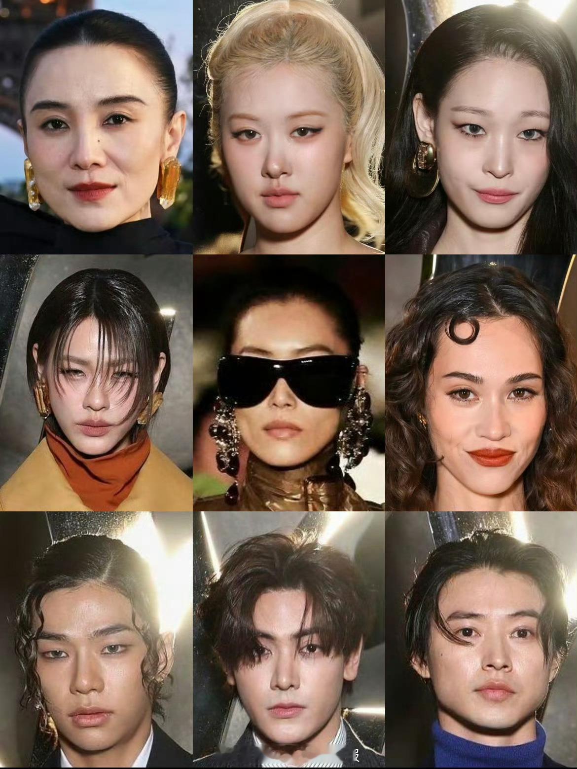 巴黎时装周明星看秀怼脸生图，宋佳也太飒了！ ​​​