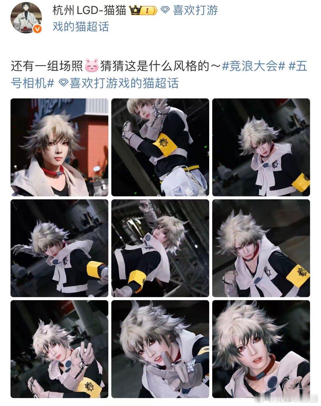 猫猫cos路德场照软萌小毛球还原帅气角色，可爱与酷飒双buff叠满～ 