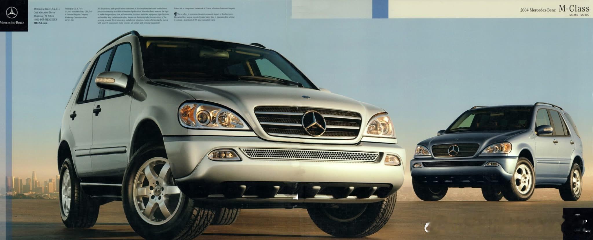 2004年的奔驰ML属于第一代M级（W163），这一代车型从1997年生产至20