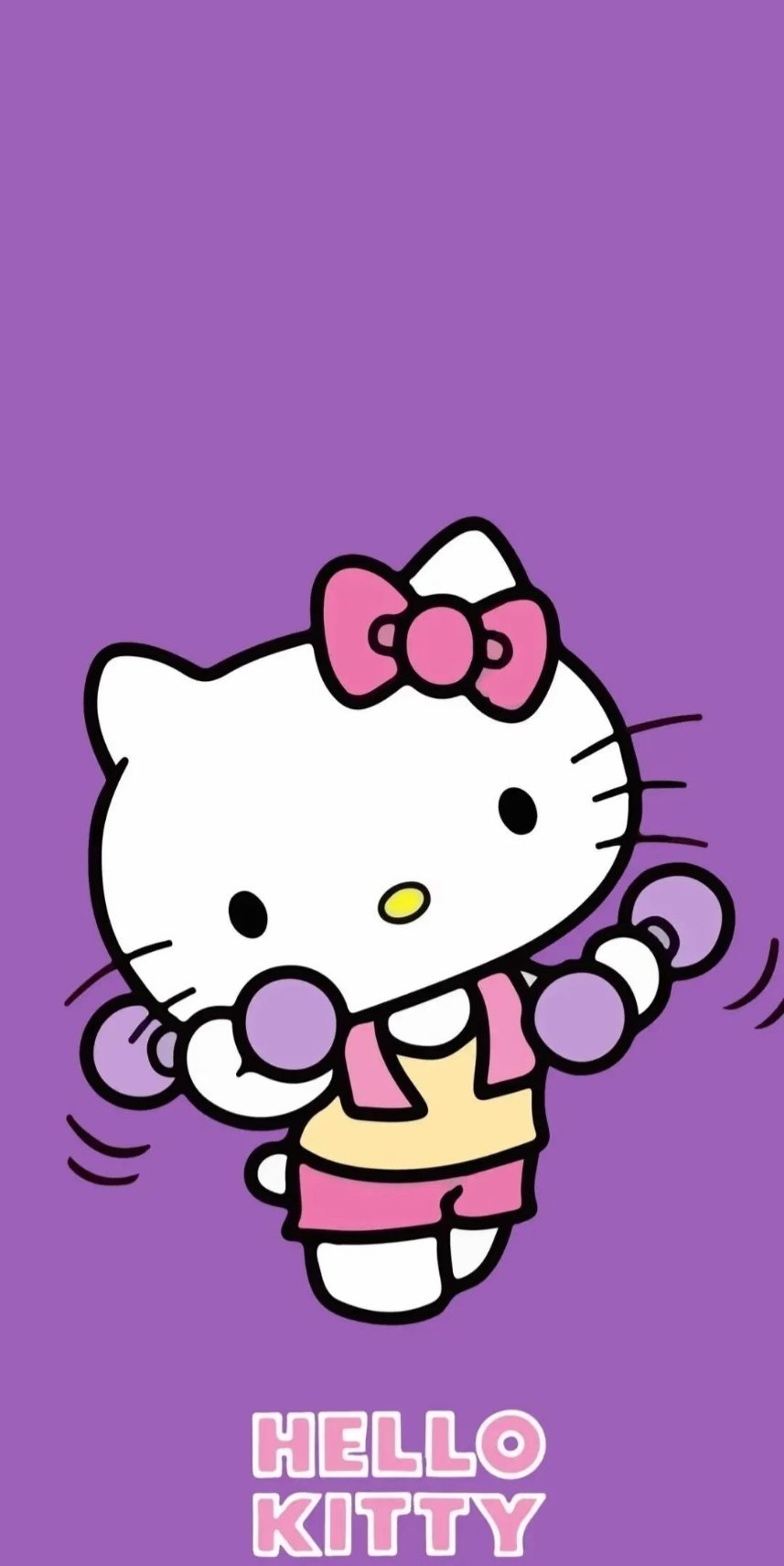 Hellokitty 是谁还没有紫色系的Hellokitty壁纸呢💕 