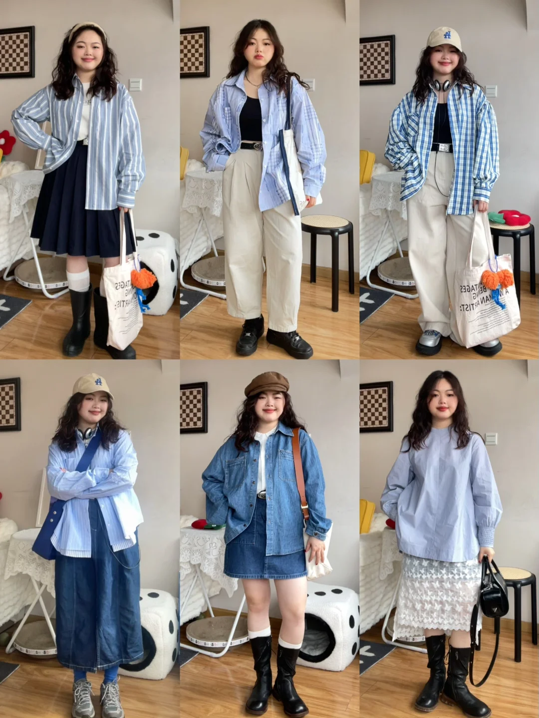 155微胖小个子📸“适合春夏的衬衫合集x 6