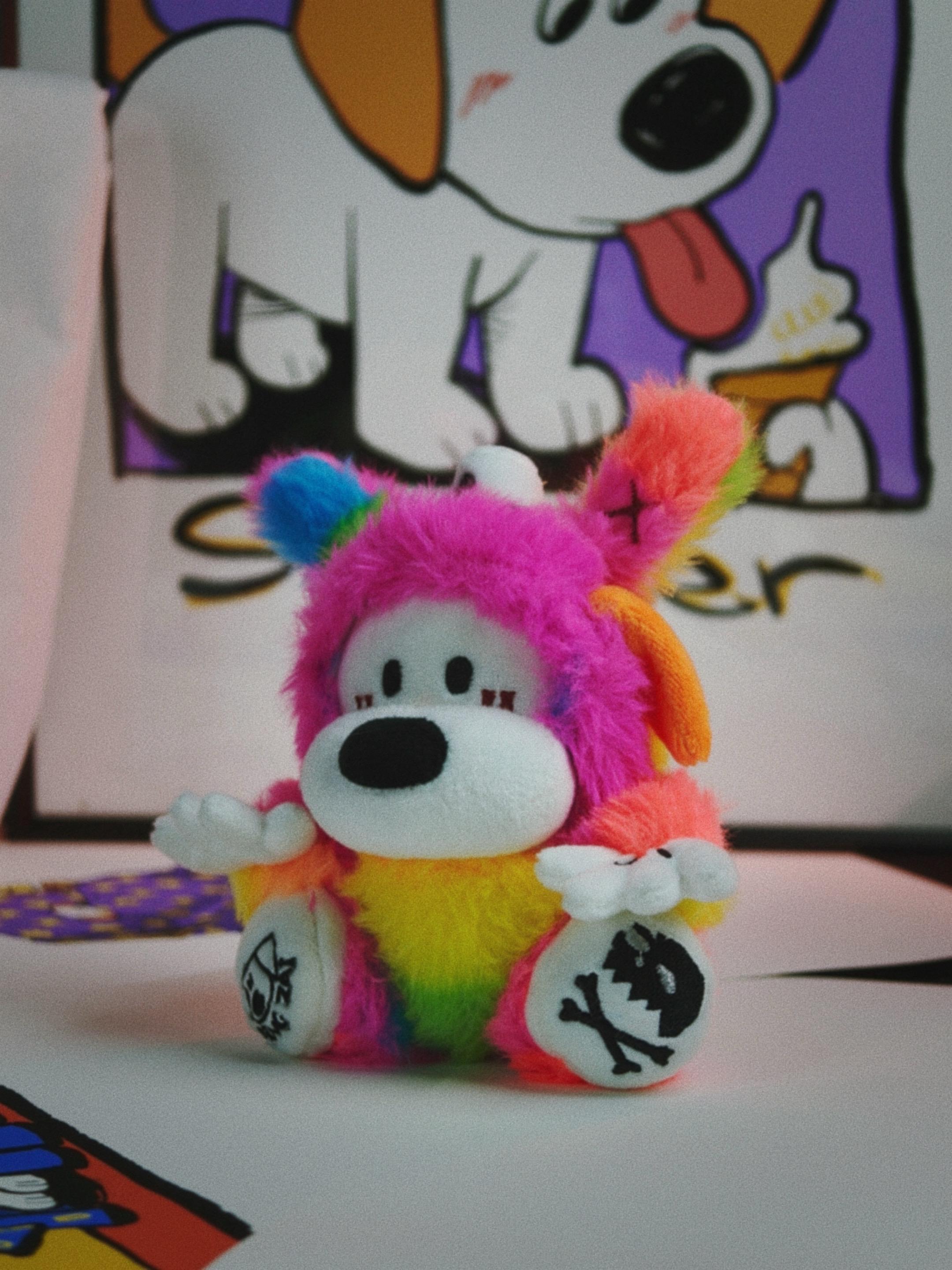 可可爱爱的小狗毛绒。我们明天见！