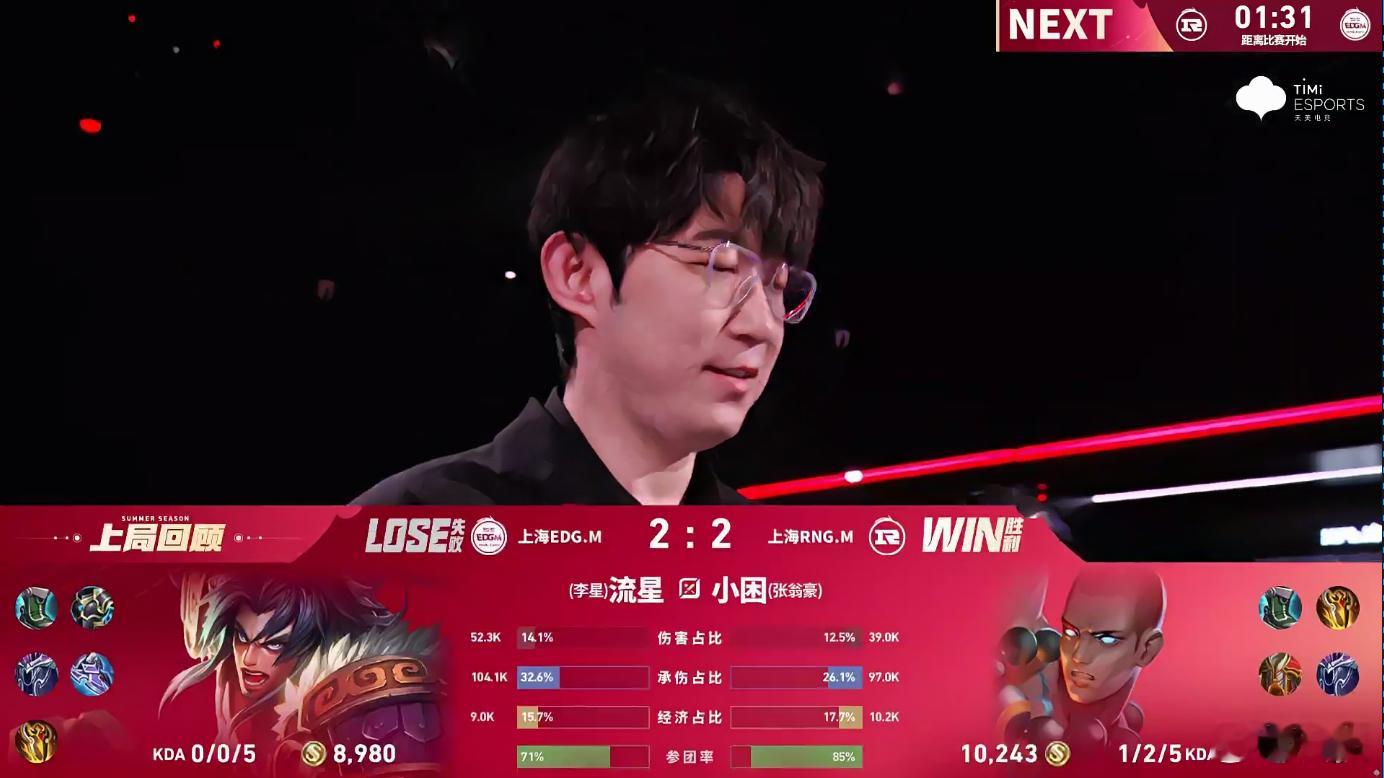RNGM两波团翻盘RNGM对战EDGM 顶着近万经济差死守三高，润润伽罗双杀固防