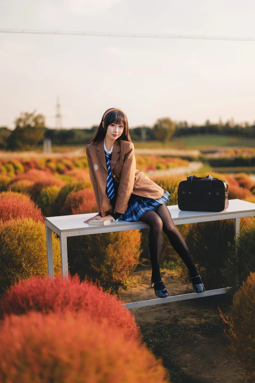 花海JK丨上海的秋天真的太美了！好适合拍照✨