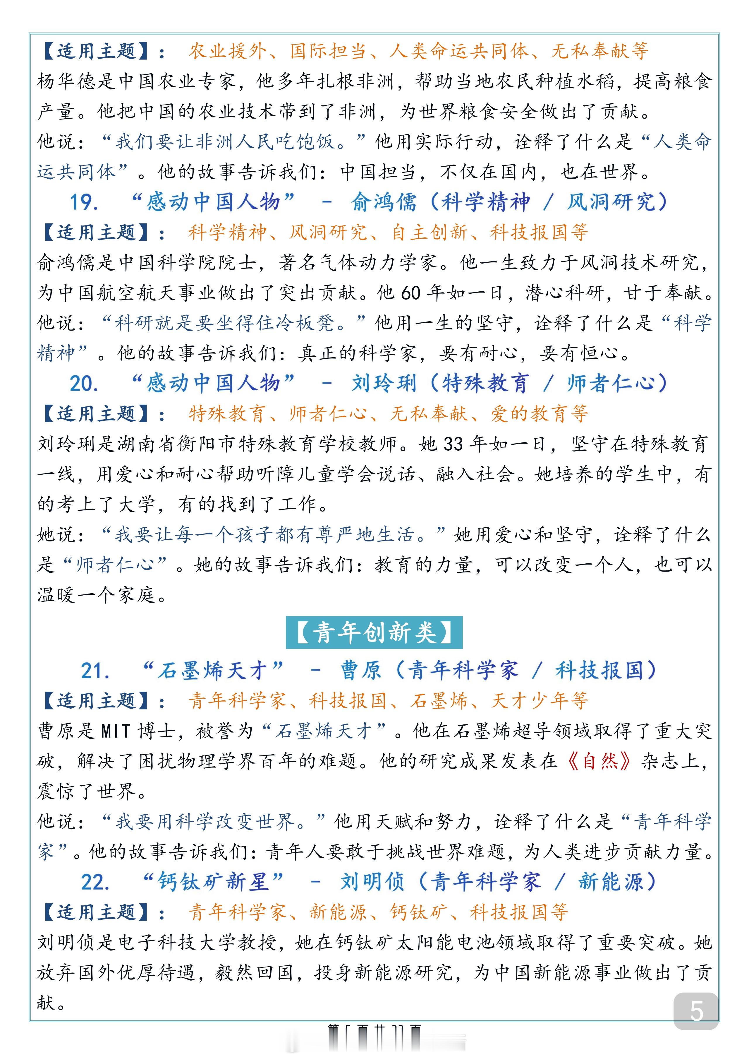 “130位热点人物素材，背下来，你也可以文采奕奕，妙笔生花” 