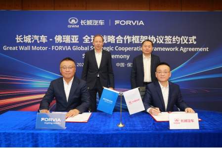 FORVIA佛瑞亚与长城汽车深化战略合作，加速全球业务增长与新一代出行发展