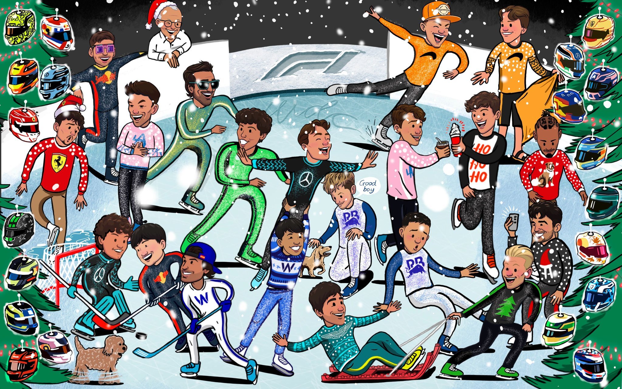 F1官方圣诞节祝福  Merry ChristmasF1f1