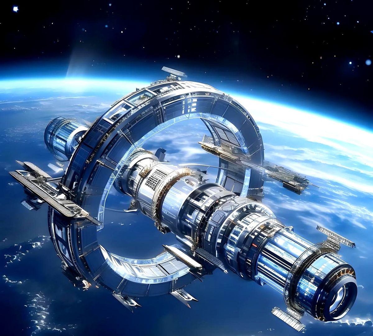 中国太空港口雏形初现我勒个豆，这就是太空母港的雏形了吧等未来我们空间技术更强的时